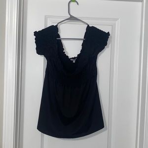 Charlotte Russe Size L Off the Shoulder Short Sleeve Blouse
